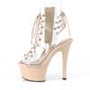 Pleaser - ASPIRE60030 Plattformstiefel, Poledance Schuhe - Pole dance schuhe - Creme/Transparent Product image